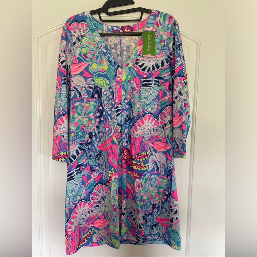 NWT- Lilly Pulitzer Amina Dress- Fantasy Garden